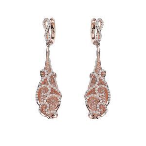 Genevive 14K Rose Gold Vermeil Drop Earrings